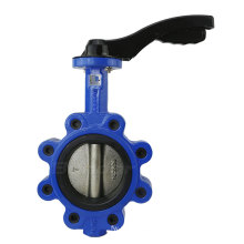 Bundor ansi 150 pn10 8 inch dutile iron full  lug type butterfly valve aluminum handle butterfly valve